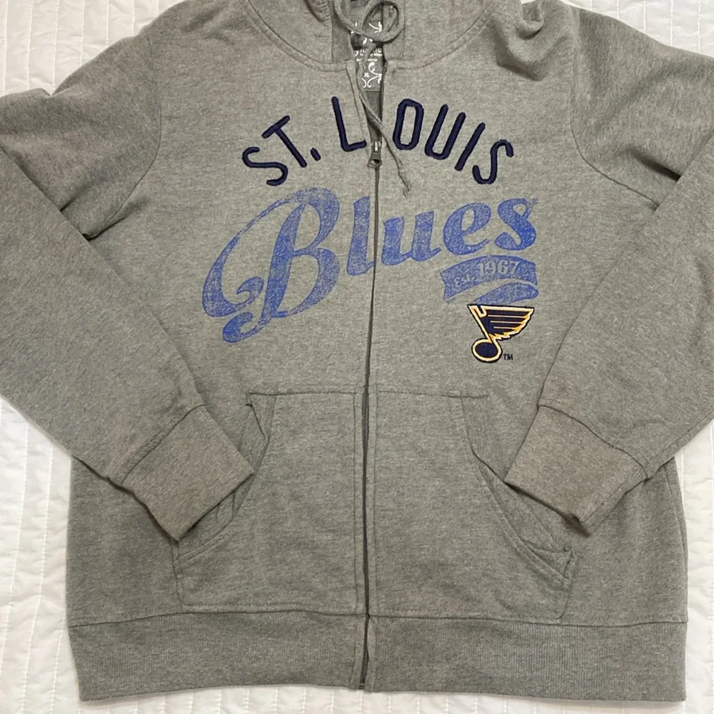 Women XL G3 for Her by Alyssa Milano   Jacket Hoodie STL Blues Hockey EUC - Picture 3 of 8